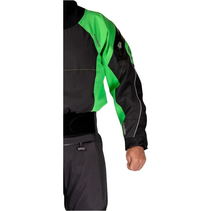 2024 Nookie Fusion Latex Drysuit And Free Underfleece DR50200102 - Black / Green